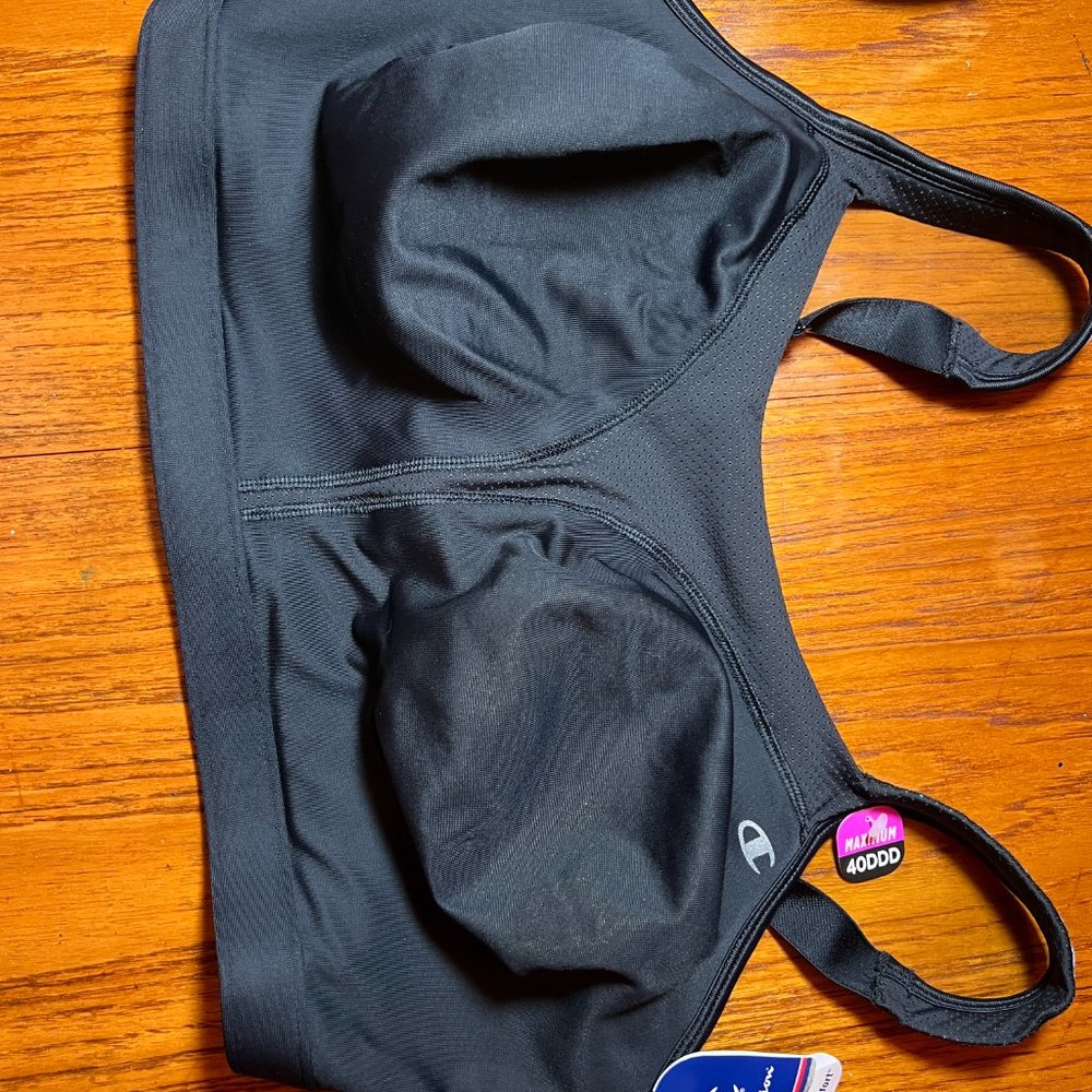 Champion Sports comfort bra black 40DDD NWT